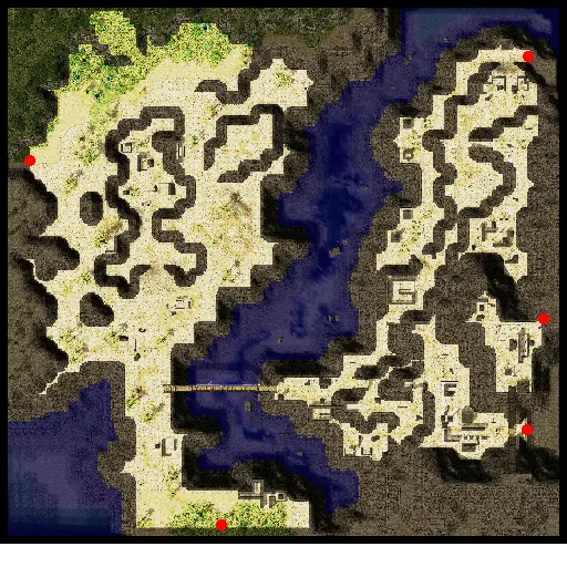 Minimap of Fortress Saint Darmain, West Side (cmd_fild06)