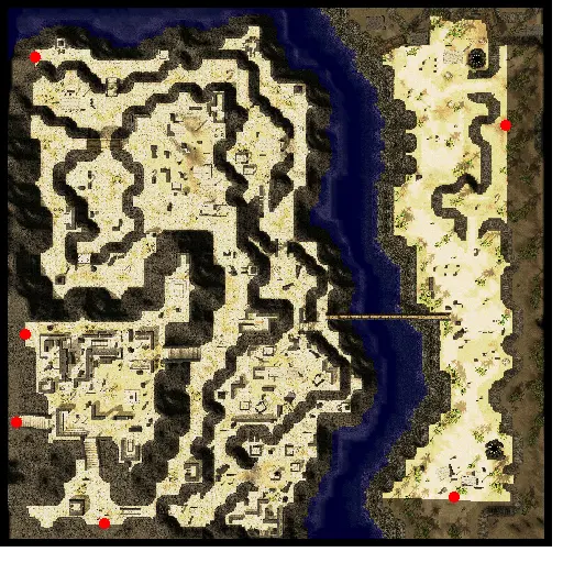 Minimap of Fortress Saint Darmain, East Side (cmd_fild08)