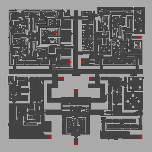 แผนที่ย่อของ Glast Heim Castle 1F (gl_cas01)