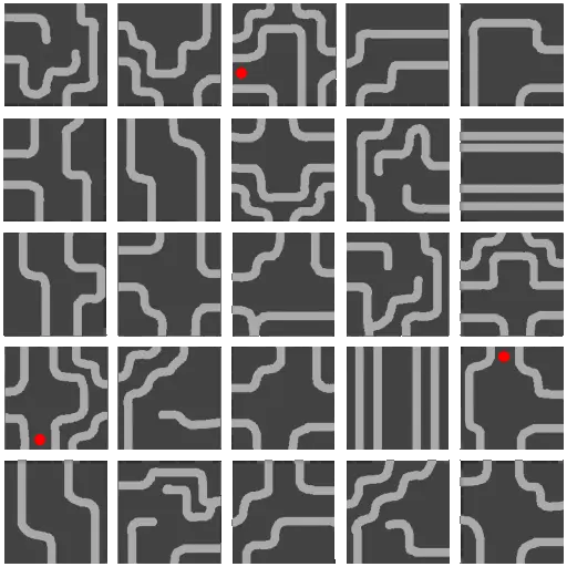 แผนที่ย่อของ Labyrinth Forest 1F (prt_maze01)