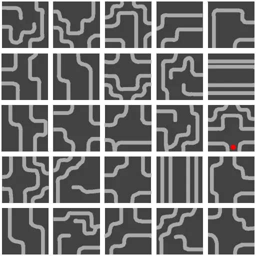 แผนที่ย่อของ Labyrinth Forest 3F (prt_maze03)